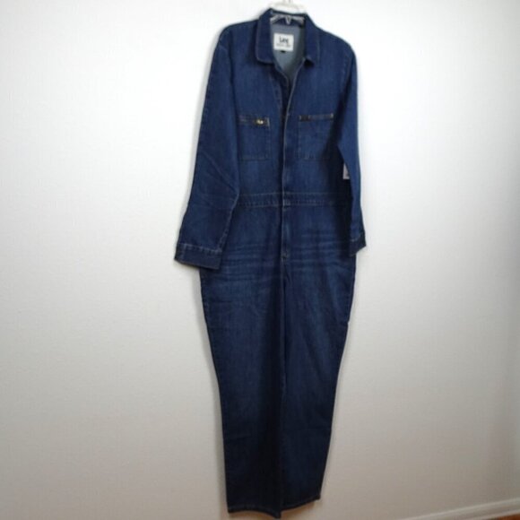 Lee Modern Union Alls Jumpsuit Women's Size XL Coveralls Blue One Piece - Picture 6 of 12